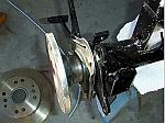 The shortened axle installed in the Mazda RX 7 housing
